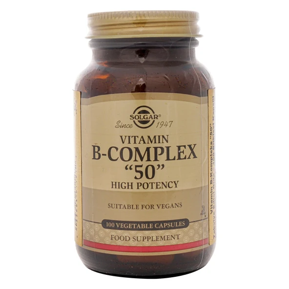 Solgar Vitamin B Complex 50 mg 100 Kapsül ürün görseli 1