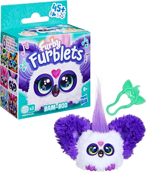 Furby Furblets BAM-BOO Elektronik Mini Peluş 45+ Sesli 6+ Yaş ürün görseli 1