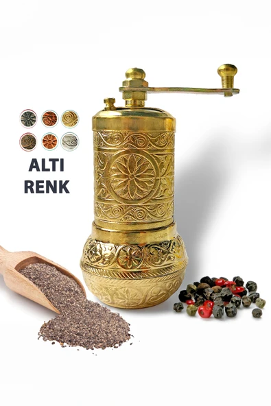 Zamak Döküm Mini Biber Değirmeni, Baharat Değirmeni (6 Renk) ürün görseli 1