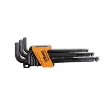 BETA 96BP-AS/SC9 1/16"-3/8" 9 PARÇA YUVARLAK BOMBE TOP BAŞLI UZUN ALLEN ANAHTAR TAKIMI INCH ürün görseli 1