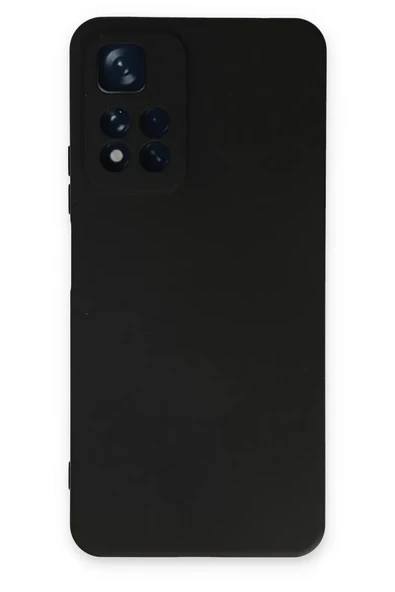 Newface Xiaomi Redmi Note 11 Pro Plus 5G Kılıf Nano içi Kadife Silikon - Siyah ürün görseli 1