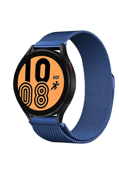 Newface Samsung Galaxy Watch 4 Metal Mıknatıslı Kordon - Mavi ürün görseli 1