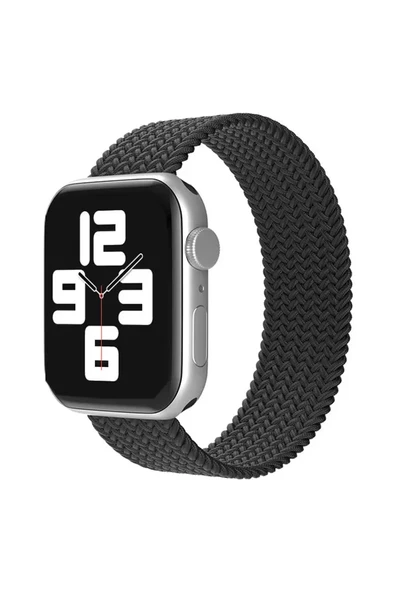 Newface Apple Watch 38mm Ayarlı Solo Silikon Kordon - Siyah ürün görseli 1