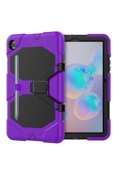 Newface Samsung Galaxy T500 Tab A7 10.4 Kılıf Griffin Tablet Kapak - Mor ürün görseli 1
