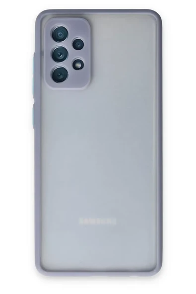 Newface Samsung Galaxy A72 Kılıf Montreal Silikon Kapak - Gri ürün görseli 1