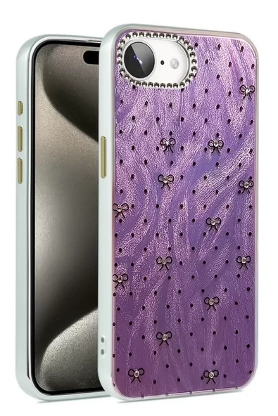 Newface Apple iPhone 16E Kılıf Blade Aynalı Desenli Kapak - Desen 2 ürün görseli 1