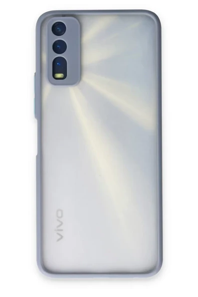 Newface Vivo Y11S Kılıf Montreal Silikon Kapak - Gri ürün görseli 1