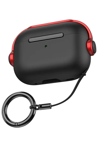 Newface Apple Airpods 3 (3.nesil) Cool Kılıf - Siyah-Kırmızı ürün görseli 1