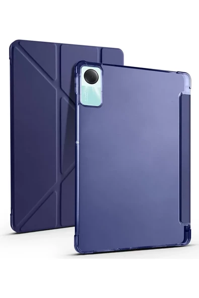 Newface Xiaomi Redmi Pad SE 4G Kılıf Kalemlikli Mars Tablet Kılıfı - Lacivert ürün görseli 1