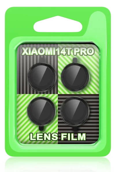 Newface Xiaomi Mi 14T Pro Raze Metal Kamera Lens - Siyah ürün görseli 1
