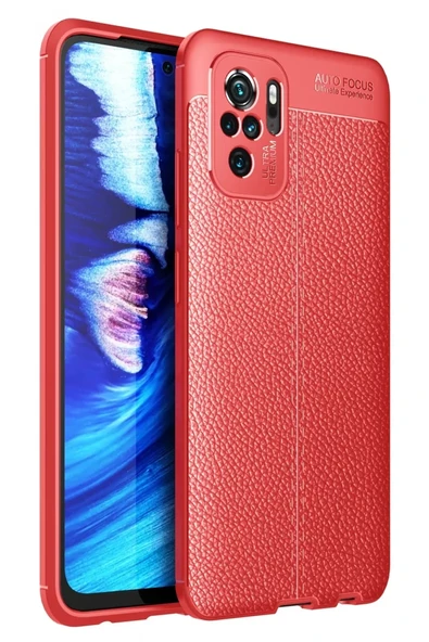 Newface Xiaomi Redmi Note 10 Kılıf Auto Focus Kapak - Kırmızı ürün görseli 1