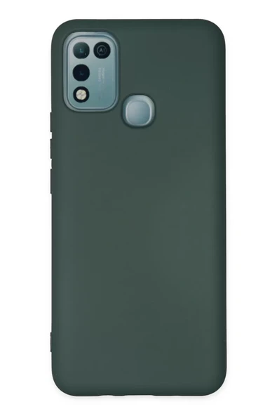 Newface İnfinix Hot 10 Play Kılıf Nano içi Kadife Silikon - Koyu Yeşil ürün görseli 1