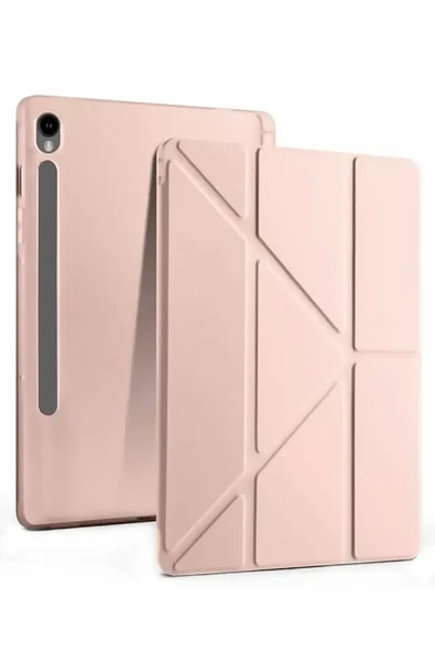 Newface Samsung Galaxy Tab S10 FE Plus 13.1 Kalemlikli Mars Tablet Kılıfı - Rose Gold ürün görseli 1