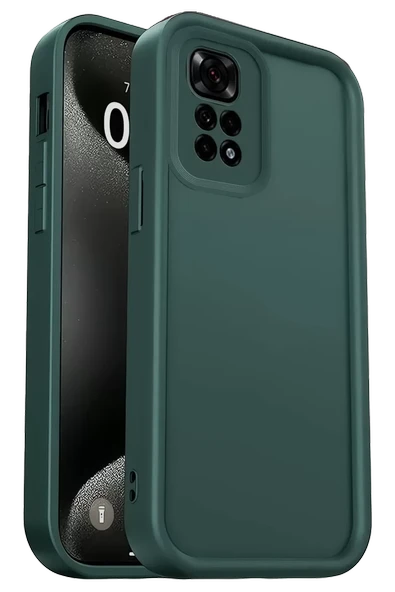 Newface Xiaomi Redmi 10 2022 Kılıf Viera Silikon - Koyu Yeşil ürün görseli 1