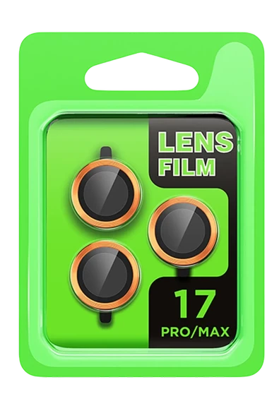 Newface Apple iPhone 17 Pro Raze Metal Kamera Lens - Turuncu ürün görseli 1