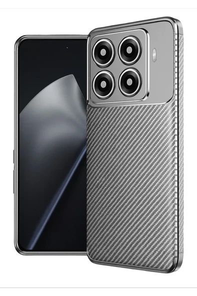 Newface Xiaomi Mi 15T Pro Auto Focus Karbon Kapak - Gri ürün görseli 1