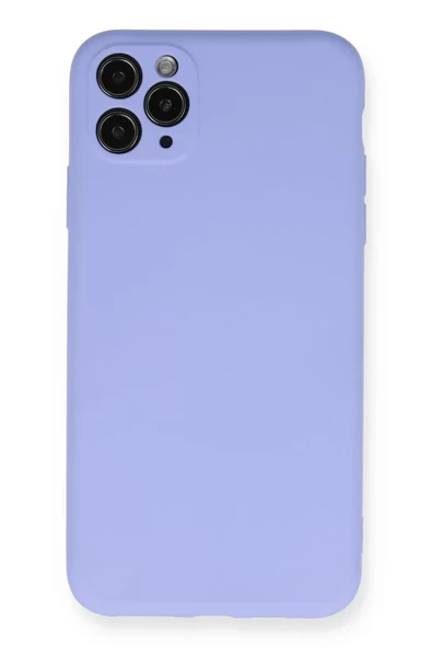 Newface Apple iPhone 11 Pro Max Kılıf Nano içi Kadife Silikon - Lila ürün görseli 1