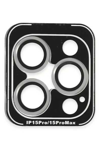 Joko Apple iPhone 15 Pro Max PVD Metal Kamera Lens - Gümüş ürün görseli 1