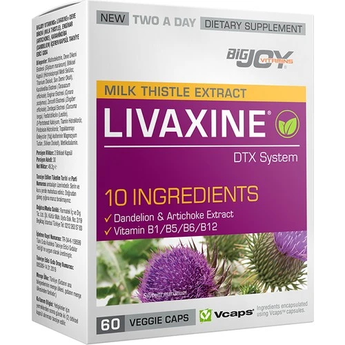 Suda Vitamin Livaxine 60 Kapsül ürün görseli 1