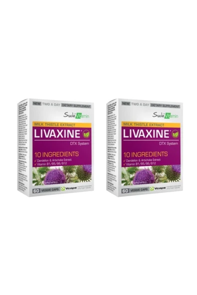Suda Vitamin Livaxine Milk Thistle Extract 60 Kapsül 2 Adet ürün görseli 1