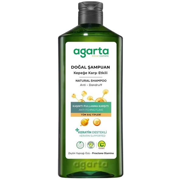 Agarta Doğal Şampuan 400 ML Kepek Karşı Etkili - Kaşıntı Pullanma Karşıtı ürün görseli 1
