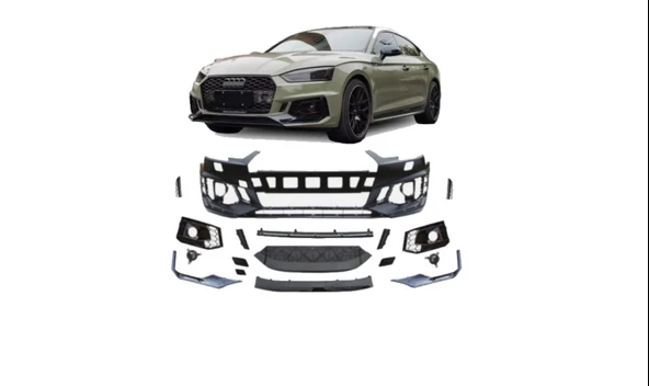 Audi A5 Rs5 Ön Tampon Komple Set 2021+ Sonrası uyumlu Panjursuz ürün görseli 1