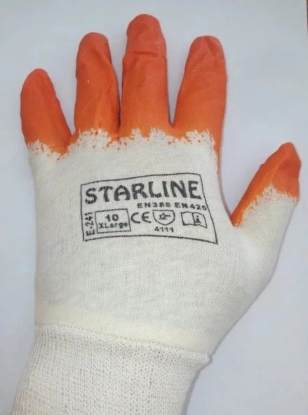 STARLINE E-241 NİTRİL ELDİVEN YARIM KAPLI NO:10 12 ADET ürün görseli 1