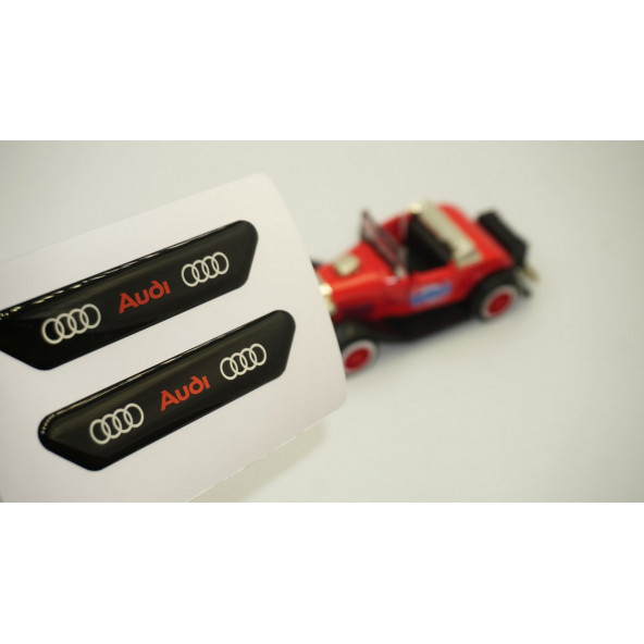 Audi S RS TT E-Tron Çamurluk Yanı Ve Ayna Metalize Damla Desen 3M Logo Arma ürün görseli 1