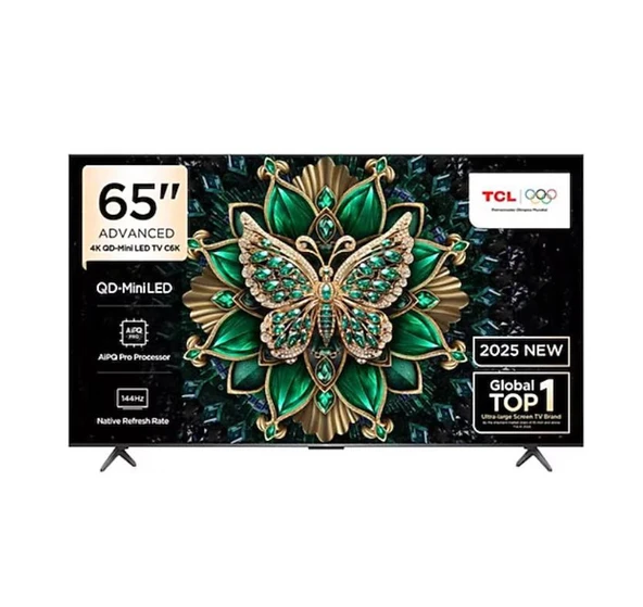 TCL 65C6K Premium 4K Ultra HD 65" 165 Ekran Uydu Alıcılı Google Smart Mini LED TV ürün görseli 1
