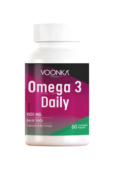 Voonka Omega 3 Daily 60 Yumuşak Kapsül ürün görseli 1