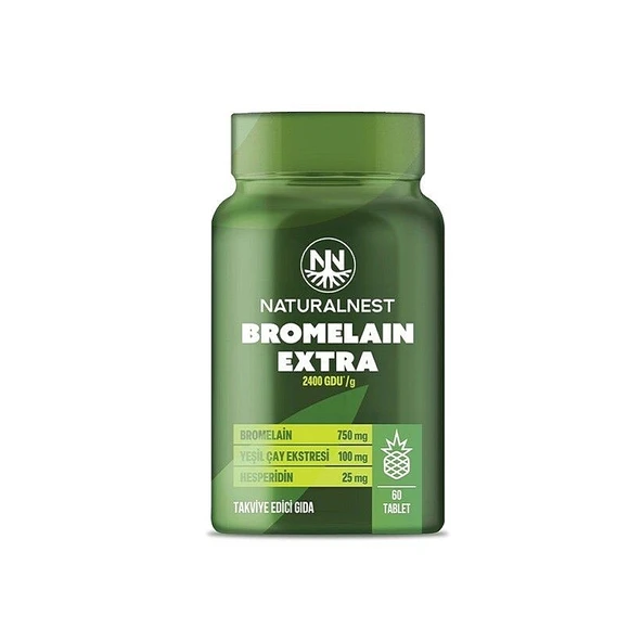 Naturalnest Bromelain Extra 2400GDU Takviye Edici ürün görseli 1