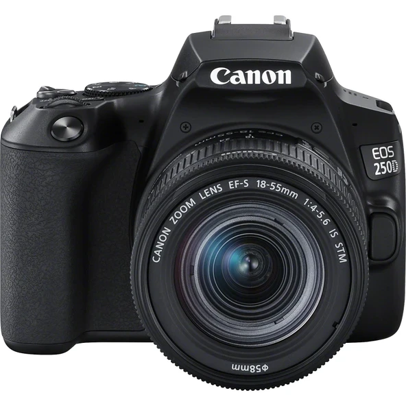 Canon EOS 250D + 18-55mm IS STM Lens Siyah DSLR Fotoğraf Makinesi ürün görseli 1