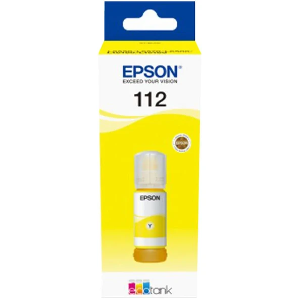 EPSON 112 SARI ORJINAL MÜREKKEP - Resim 2
