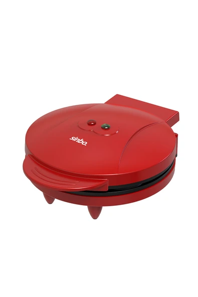 Sinbo SSM-2595 Waffle Makinesi 850W | 182 mm Yapışmaz Döküm Plaka Kırmızı | 5 Dilimli Waffle ürün görseli 1