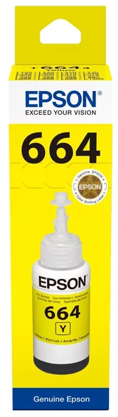 EPSON 664 SARI ORJİNAL MÜREKKEP 70ML-ŞİŞE ürün görseli 1