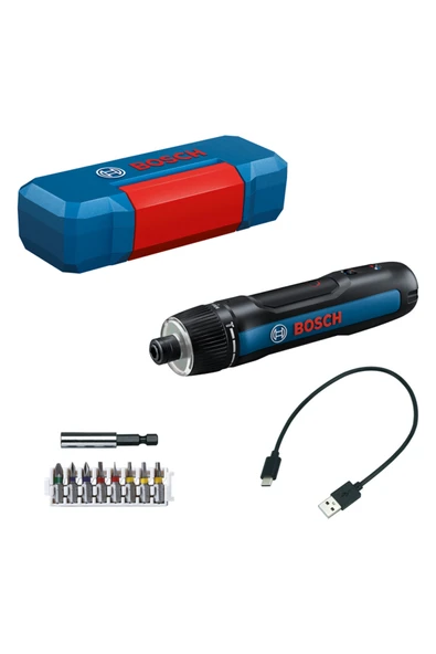 Bosch Professional Go 3 Akülü Vidalama Makinesi (Usb Cable A-C, 8 Pcs Screwbits, Extender, Case) ürün görseli 1