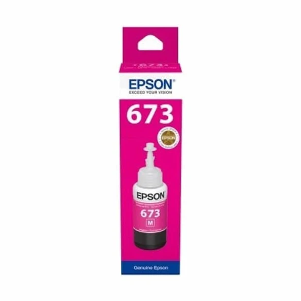 EPSON 673 M KIRMIZI / MAGENTA ORJİNAL MÜREKKEP L800/805/810/850/1800 ürün görseli 1