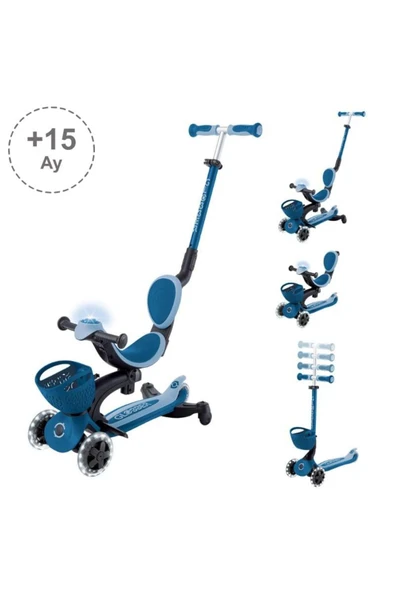 Globber Go Up Baby 360 Işıklı Scooter - Pastel Mavi ürün görseli 1
