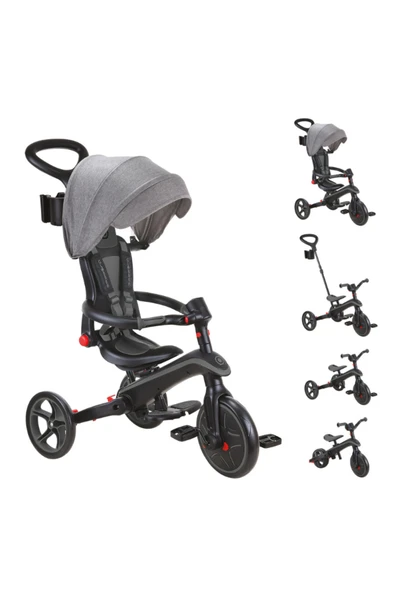 Globber Explorer 4in1 Katlanabilir Bisiklet - Siyah/Gri ürün görseli 1