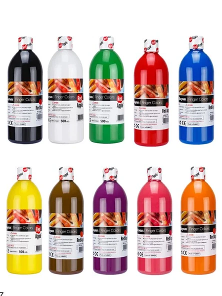 Red Apple Parmak Boya 10x500 gr 10'lu Set ürün görseli 1