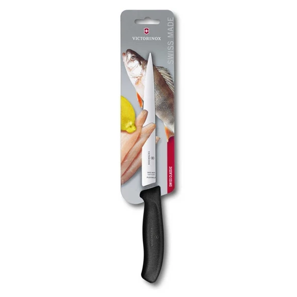 Victorinox 6.8713.20B 20cm Siyah Fileto Bıçağı, Blisterli Paket ürün görseli 1