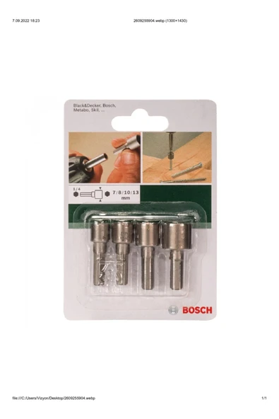 Bosch Lokma Anahtar Ucu Seti ürün görseli 1
