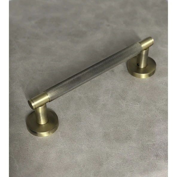 Seda Modern Mat Antik Sarı Dokulu Sürgülü Çekme Kol 22,5 Cm ürün görseli 1