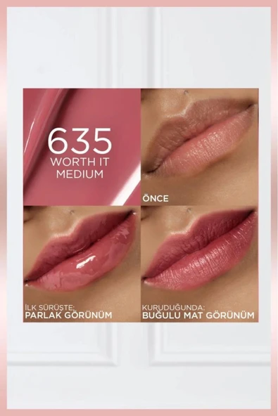 Hyaluron Lip Tint Dudak Parlatıcı - 635 Worth It Medium - Resim 4