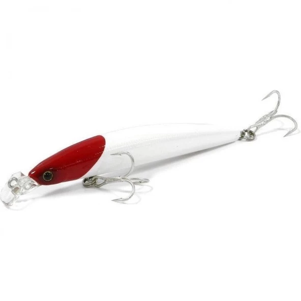 Daiwa  Shore Line Shiner R40 Plus SSR F-G 9.5cm 10mm Floating Maket Balık  Pearl Red Head ürün görseli 1