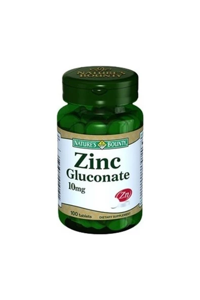 Nature's Bounty Zinc Gluconate 10 Mg 100 Tablet ürün görseli 1