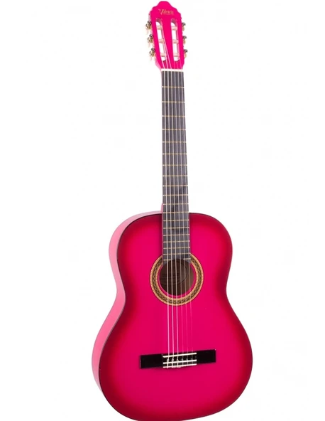 VALENCIA VC104PKS KLASİK GİTAR 4/4 PEMBE SUNBURST ürün görseli 1