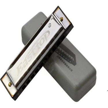 East Top T10-4 Blues Harmonica,10 Holes C Key,Diatonic 10 Delikli Mıızıka ürün görseli 1