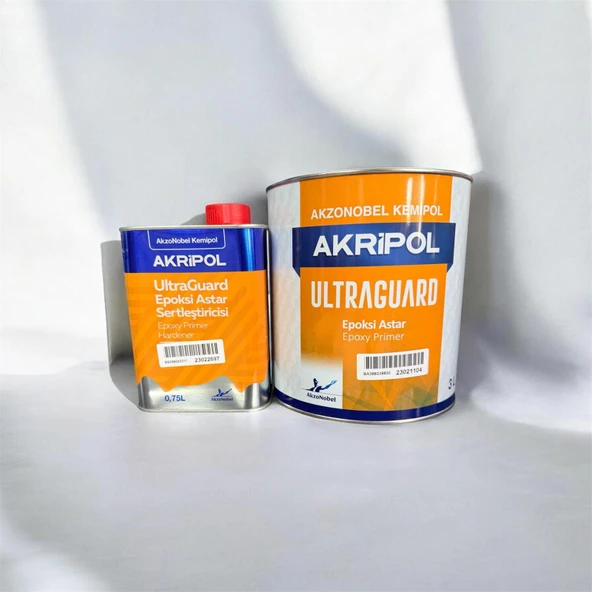 AKZO EPOKSİ ASTAR 3L + EPOKSİ SERTLESTİRİÇİ 750M ürün görseli 1