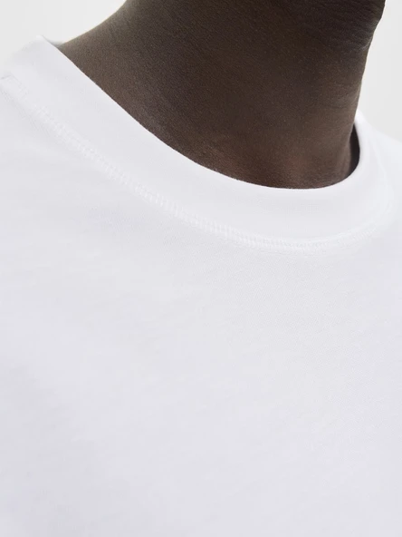 JACK JONES Erkek Rahat Kesim Basic Tişört 12289962 - Resim 6